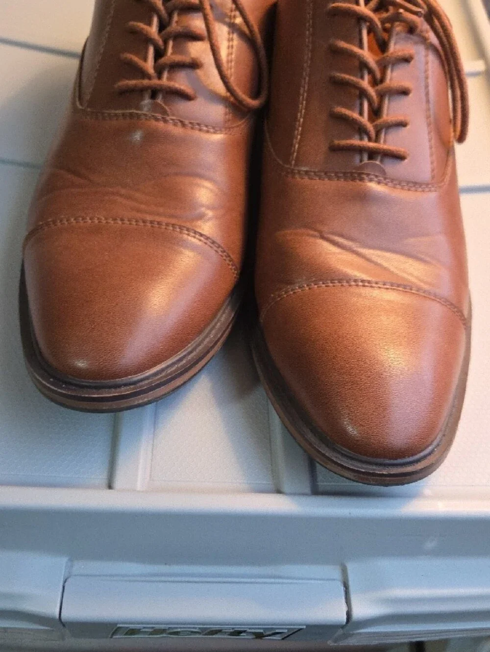 Goodfellow & Co Men's Tan Leather Derby Shoes